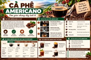 Americano là gì? Cách pha nóng, pha đá và chọn độ đậm