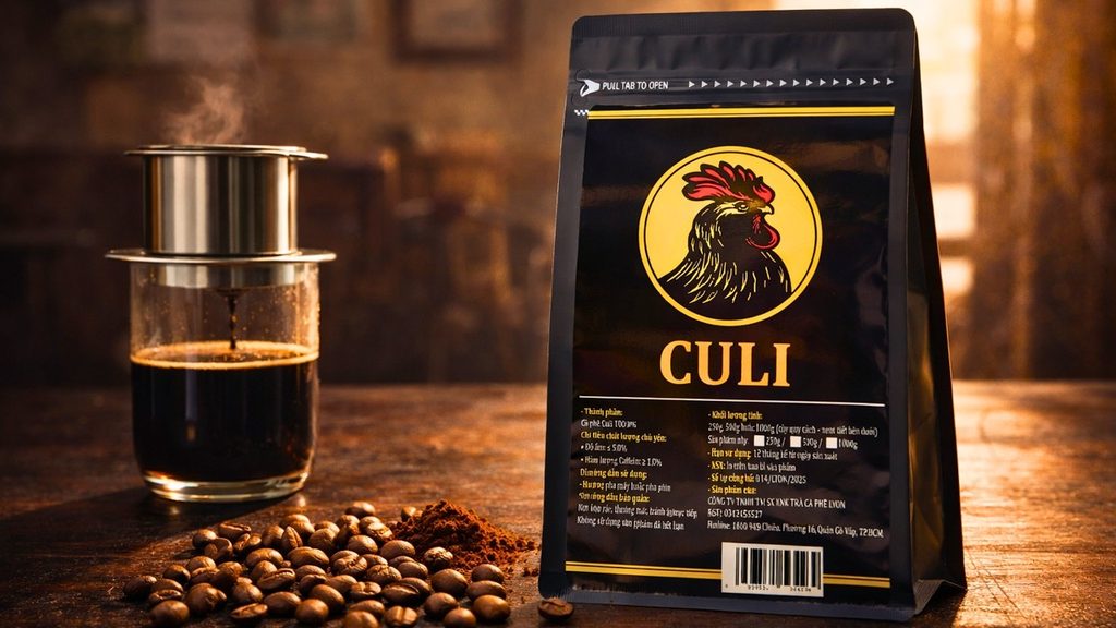 Mẫu cà phê Culi trên thị trường